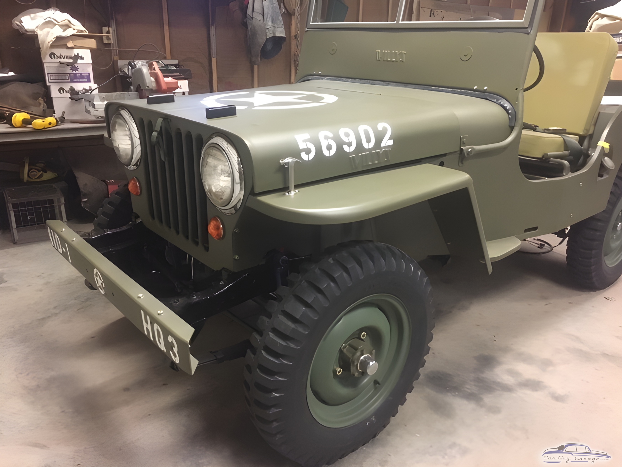 Classic Military Jeep Restoration in Organized Garage - ROBERT from HUNTINGTON, WV