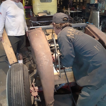 Classic Car Restoration Project with Vintage Parts - Sonja from Covina, California
