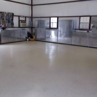 Diamond Plate Garage Cabinets and Rolling Tool Chest - Jim from Caldwell, TX