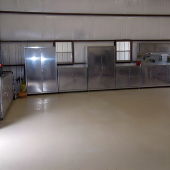 Diamond Plate Garage Cabinets and Tool Storage - Jim from Caldwell, TX