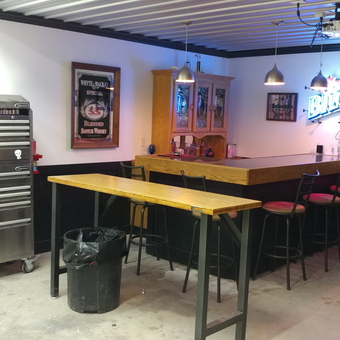 Garage Bar with Tool Chest and Neon Sign - Scott from Webster, Ny