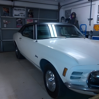 Classic White Muscle Car and Garage Decor - Jay Zuran from Elk Grove, California