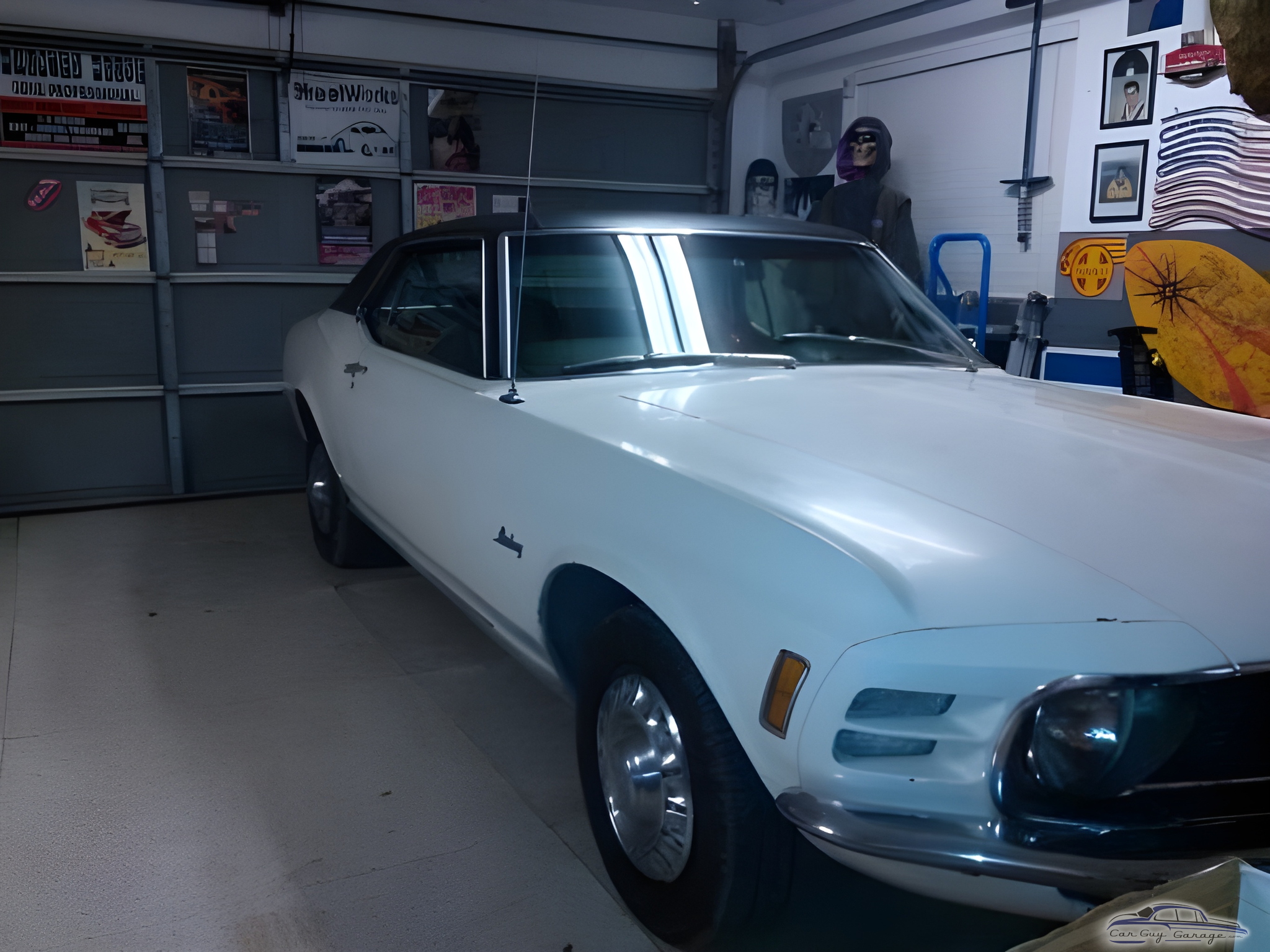 Classic White Muscle Car and Garage Decor - Jay Zuran from Elk Grove, California