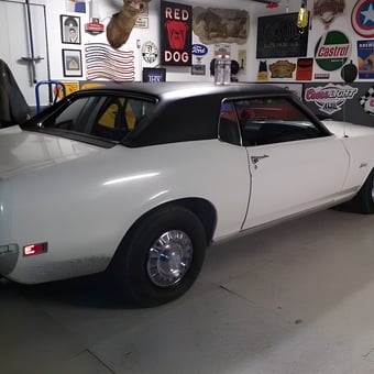 Classic Car in Decorated Garage with Wall Signs - Jay Zuran from Elk Grove, California