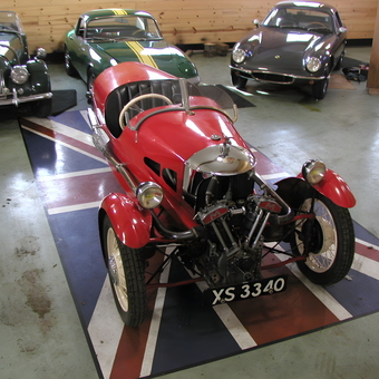 Classic British Cars and Decor in Wooden Garage - Robert from Honokaa, Hawaii
