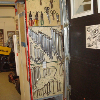 Organized garage tool board with wrenches and pliers - Gerald from Enfield, Nova Scotia