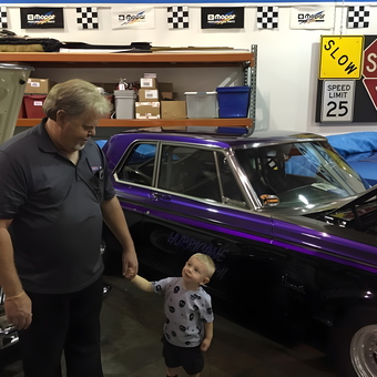 Classic Cars, Mopar Decor, and Signs in Garage - Tammy from Hollywood, FL