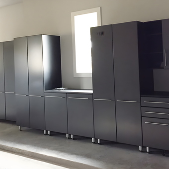 Modern Garage Cabinets and Storage System - Meg and Stephen