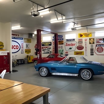 Classic Car Garage with Vintage Signs and Lift - Jace from West Haven, Utah