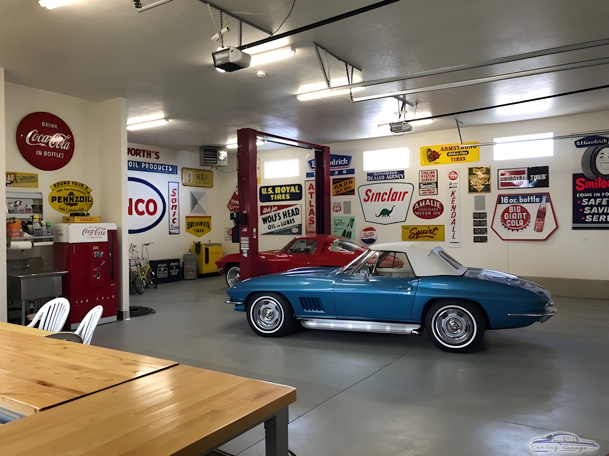 Classic Car Garage with Vintage Signs and Lift - Jace from West Haven, Utah