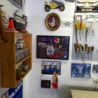 Garage Wall with Tools, Car Models, and Decor - Harbor Master from Gardnerville, Nevada
