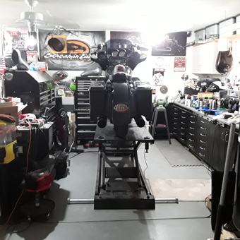 Motorcycle Workshop With Tool Chests and Air Compressor - Peace_Keeper from St George, UT