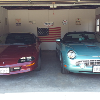 Classic Cars and Vintage Signs in a Two-Car Garage - Scott's Garage from Lakewood, California