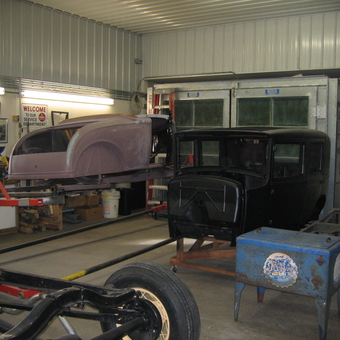Classic Car Restoration Garage with Tools and Parts - Ken from Woodstock, IL
