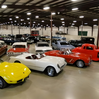 Classic Cars Displayed in Spacious Garage - Gateway Classic Cars from O'Fallon, IL