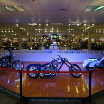 Custom Motorcycles Displayed on Showroom Floor - Gateway Classic Cars from O'Fallon, IL