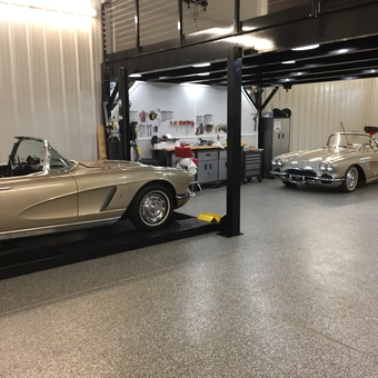 Classic Car Garage with Lift and Workbench - RD from Magnolia, TX