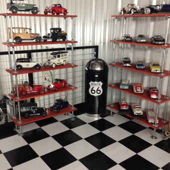 Classic Car Models Display and Route 66 Decor - RD from Magnolia, TX
