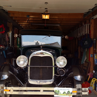 Classic Ford Model A in Organized Garage - ronald Giuliana from north huntingdon, PA