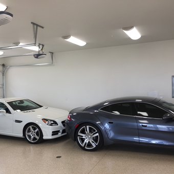Modern Garage with Two Luxury Cars and Epoxy Floor - Brad from San Clemente, CA