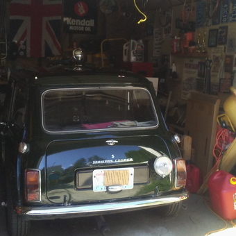 Classic Morris Cooper in Vintage Garage - TO THE FLOOR from Spokane, Washington
