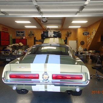 Classic Car Garage with Storage Cabinets and Auto Lift - Mikes Garage from San Antonio, Texas