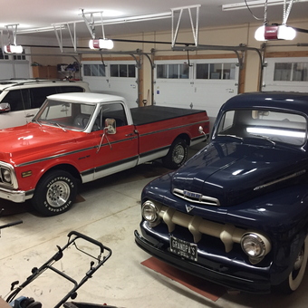 Classic Trucks and Modern SUV in Spacious Garage - Dean from Alexandria, KY