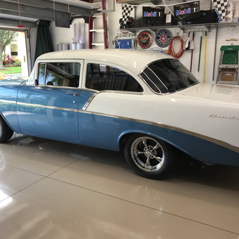 Classic Chevy in Organized Garage with Shelving - Dave from Estero, Fl