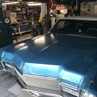 Classic Cadillac in Vintage Garage with Signs - 68CaddyDaddy from Clayton, Oh