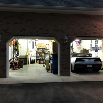 Organized Garage with Corvette and Storage Solutions - Kevin Jones from Mechanicsville, VA