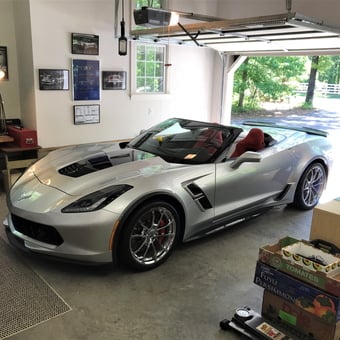 Silver Corvette Convertible and Garage Workbench - Kevin Jones from Mechanicsville, VA