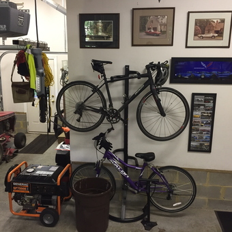 Organized Garage with Bike Rack, Generator, and Decor - Kevin Jones from Mechanicsville, VA
