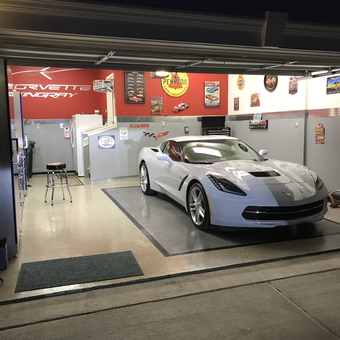 Corvette Garage With Wall Signs and Decor - the natureboy from stephens city, Va