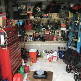 Organized Garage With Tool Chest and Shelving - Ricky from Forked River, New Jersey