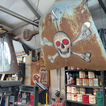 Rustic Hood Art and Garage Decor - Ray Barnes from Garner, North Carolina