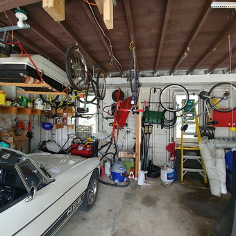 Organized Garage with Bike Storage and Shelving - Michael from Ottawa Hills, OH