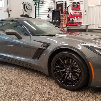 Organized Garage with Sports Car and Wall Storage - Bill F. from Oyster Bay, NY