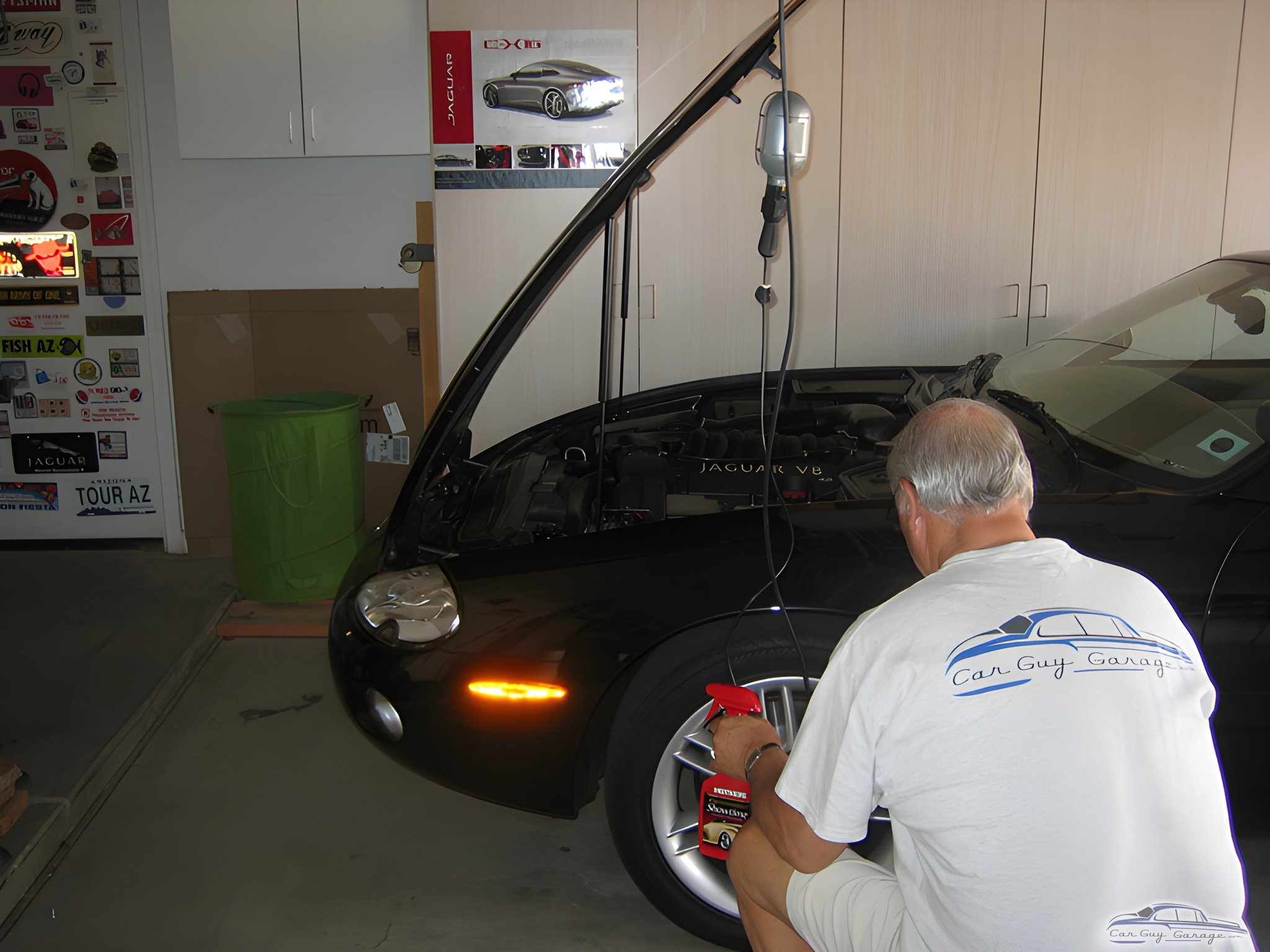 Garage Car Detailing with Tools and Posters - Vic from Sun Lakes, AZ