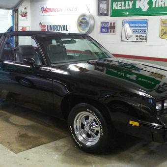 Classic Black Muscle Car with Chrome Wheels in Garage - John Hall from Wilkes Barre, Pennsylvania