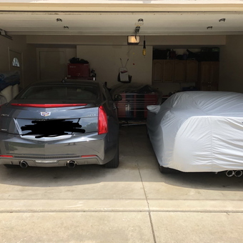 Organized Garage With Two Cars and Storage Cabinets - Tony from Elk Grove Village, IL