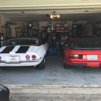 Classic Cars and Organized Tools in Garage - Carfan57 from BEAUMONT, TX