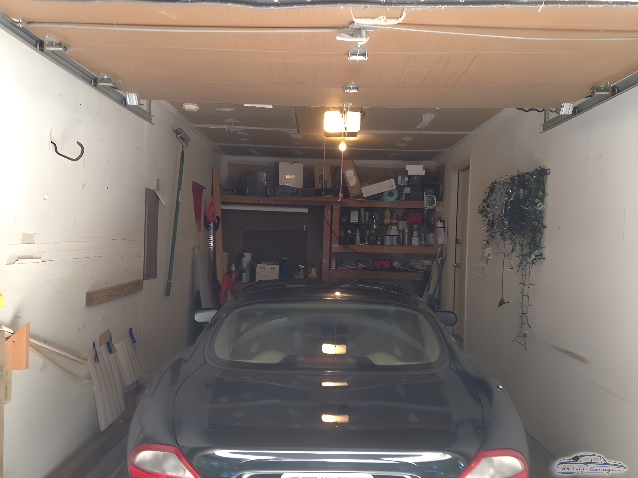Single Car Garage With Wall Shelves and Tools - Michael Elliott from Cincinnati, Ohio