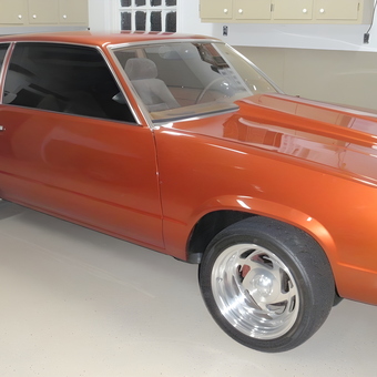 Custom Orange Classic Car with Chrome Wheels - RAT RODS BY WAYNE from SACO, MAINE