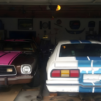 Classic Ford Mustangs and Garage Decor - Shawn from Westerville, Ohio