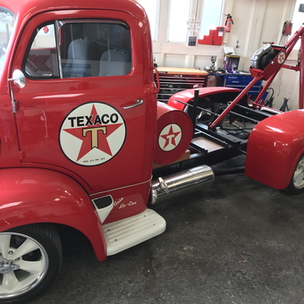 Vintage Texaco Tow Truck and Garage Decor - Tim from Winter Haven, Florida