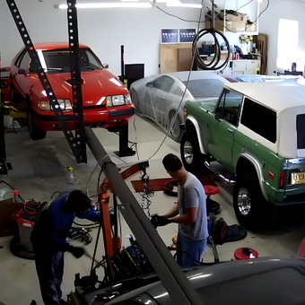 Classic Cars, Lift, and Engine Hoist in Spacious Garage - David Krall from Hinckley, Ohio