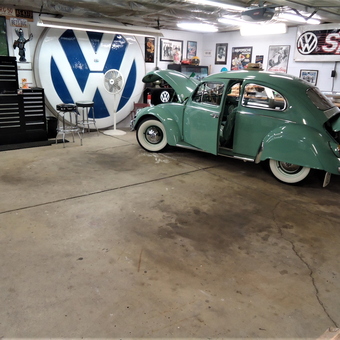 Classic Volkswagen Garage with Tool Cabinets and Decor - Mark from Columbus, OH