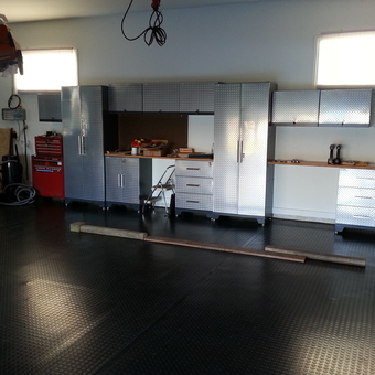 Diamond Plate Garage Cabinets and Tool Storage - Doc from SALINE, MI