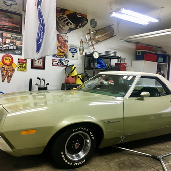 Classic Car Garage With Ford Decor and Wall Art - Chris from Litchfield, Oh