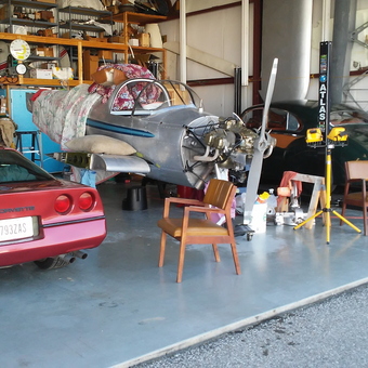Garage With Corvette, Classic Car, Plane, and Lift - Kevin from Cincinnati, Ohio